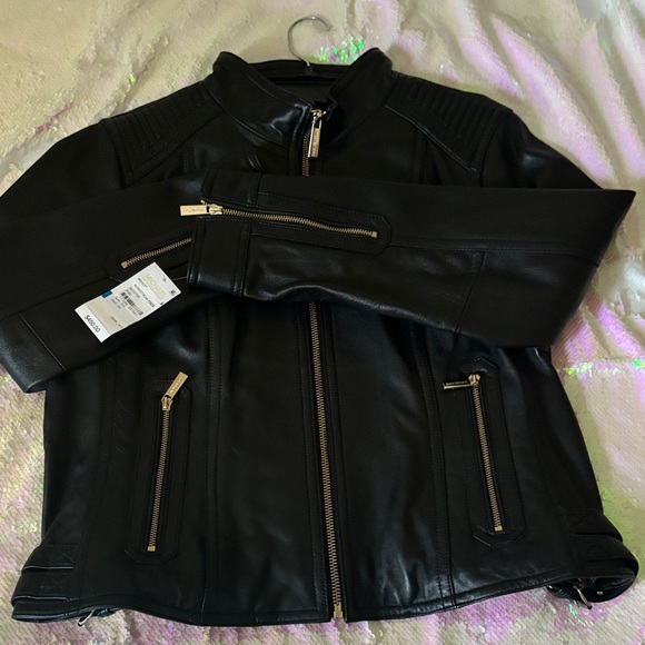 Michael Kors Jackets & Blazers - Michael Kors Black Leather Jacket
